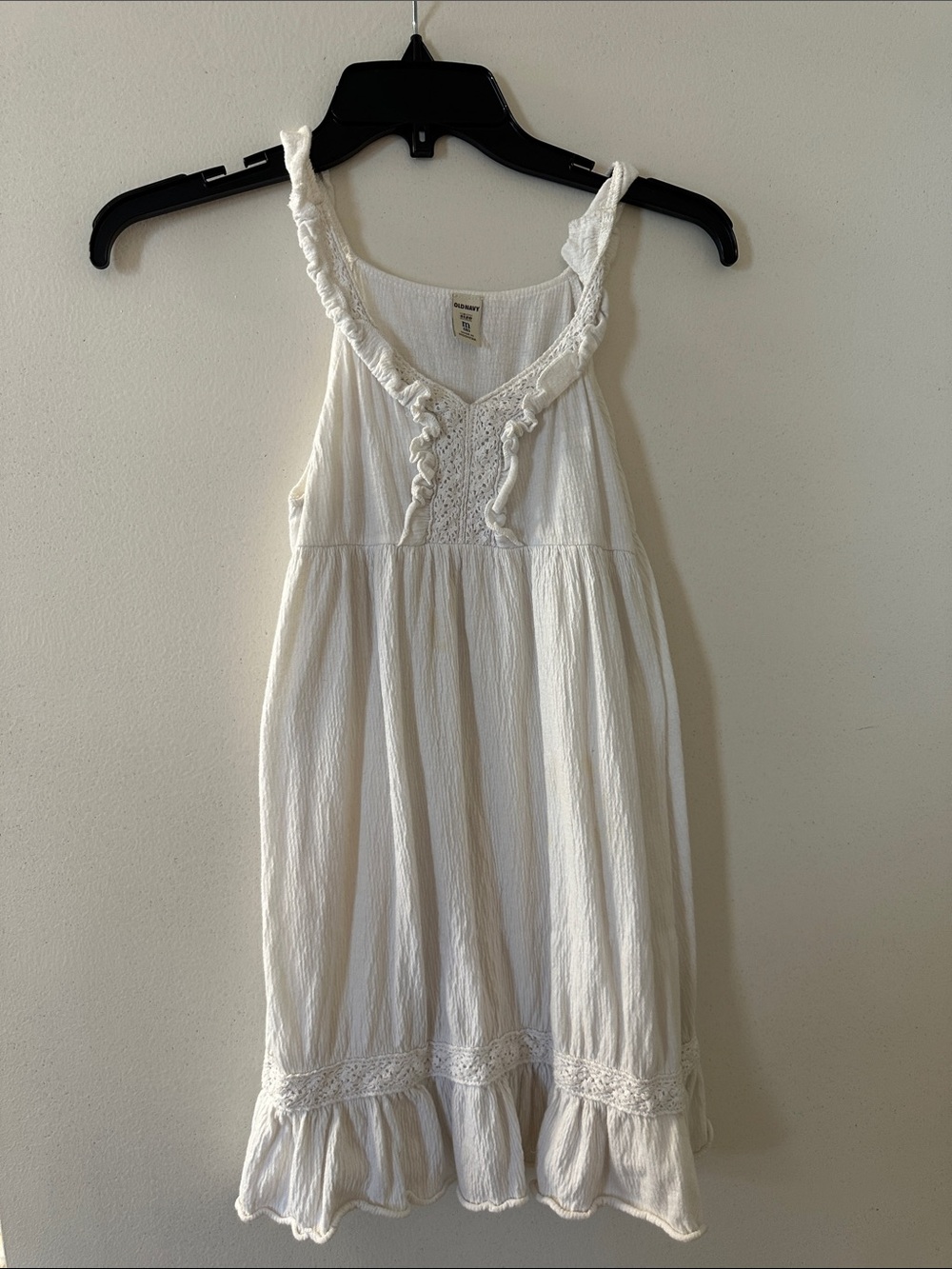 White Ruffled Sleeveless Summer Dress - girls